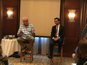 Steve Chandler and Ankush Jain speaking on Waking Up